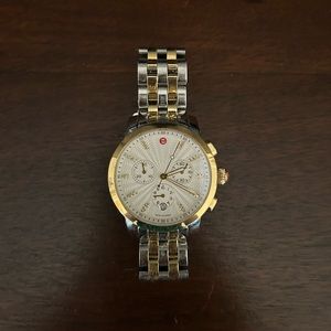Two tone Michele watch